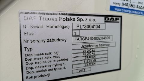 DAF CF 410 ATE Hakowiec Skibicki 220 Tys. Km! Jak Fabrycznie Nowy! (410KM) -  189 000  PLN, 2014 - Daleszyce - wyprzedaż | Autoria.pl