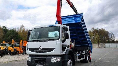 Renault PREMIUM 18.280 4x2 HDS Fassi F110+Wywrotka Ład-8220kg DMC 18ton (280KM) -  178 000  PLN, 2009 - Widełki - wyprzedaż | Autoria.pl