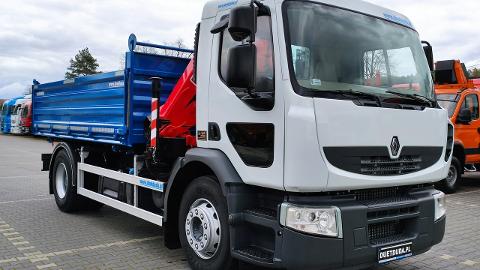 Renault PREMIUM 18.280 4x2 HDS Fassi F110+Wywrotka Ład-8220kg DMC 18ton (280KM) -  178 000  PLN, 2009 - Widełki - wyprzedaż | Autoria.pl